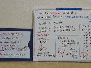 Find the minimum value of a quadratic function.[JapanMath](Titjob)