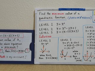 Find the minimum value of a quadratic function.[JapanMath](Titjob)