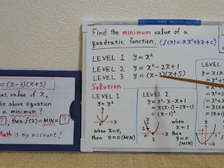 Find the minimum value of a quadratic function.[JapanMath](Titjob)