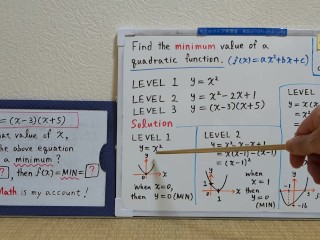 Find the minimum value of a quadratic function.[JapanMath](Titjob)