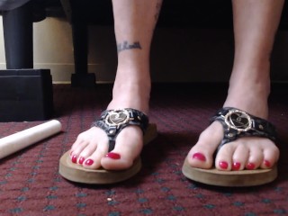 Huge Painted Toenails Compilation Foot Fetish 30clips in 1