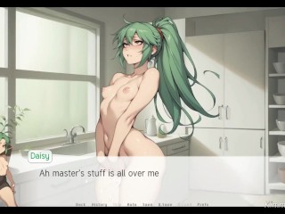 BIG Cock thigh job in the kitchen