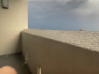 Sex On Roof Top With Blonde ExotIc Dancer While People Watch