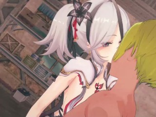 【鳴潮 ツバキ(椿)】3Dエロアニメ動画(背後乳揉み⇒手マン⇒手コキ⇒フェラ⇒セックス つばき3 Wuthering Waves Camellya hentai sex.椿色情动画)