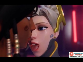 AMAZING OVERWATCH FUTANARI FUCK PARTY HENTAI STORY ANIMATION 4K 60FPS