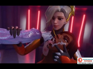 AMAZING OVERWATCH FUTANARI FUCK PARTY HENTAI STORY ANIMATION 4K 60FPS