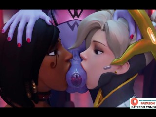 AMAZING OVERWATCH FUTANARI FUCK PARTY HENTAI STORY ANIMATION 4K 60FPS