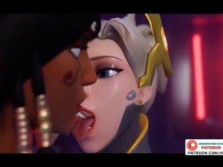 AMAZING OVERWATCH FUTANARI FUCK PARTY HENTAI STORY ANIMATION 4K 60FPS