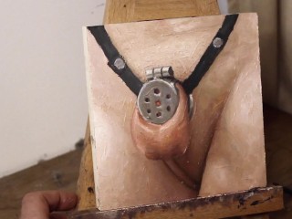 Sissy Thigh Oiling - JOI of Painting Episode 128