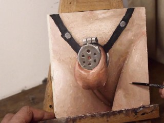 Sissy Thigh Oiling - JOI of Painting Episode 128