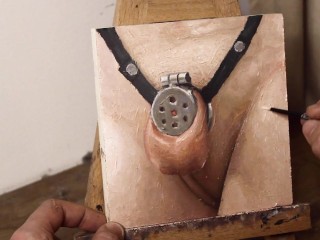 Sissy Thigh Oiling - JOI of Painting Episode 128