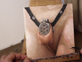 Sissy Thigh Oiling - JOI of Painting Episode 128