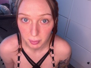 Redhead Begs For Cum