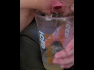 WATCH MY WET PUSSY FILL THIS CUP WITH PISS