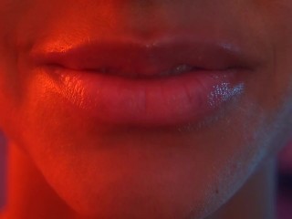 Asmr up close kisses