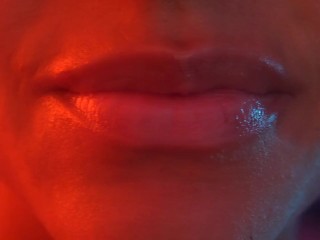 Asmr up close kisses