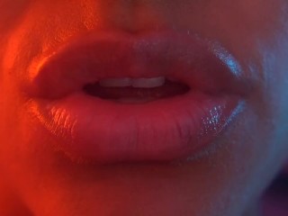 Asmr up close kisses
