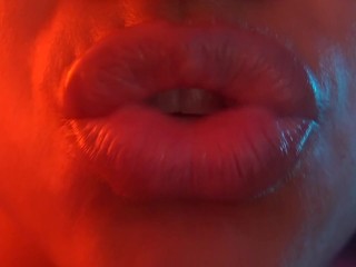 Asmr up close kisses