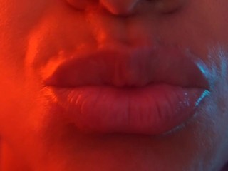 Asmr up close kisses
