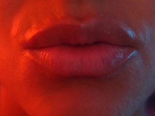 Asmr up close kisses