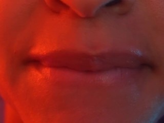 Asmr up close kisses