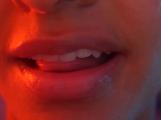 Asmr up close kisses