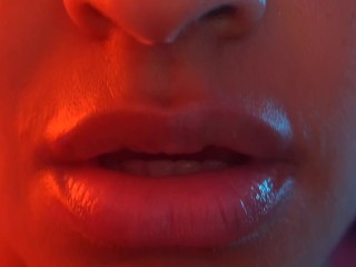 Asmr up close kisses