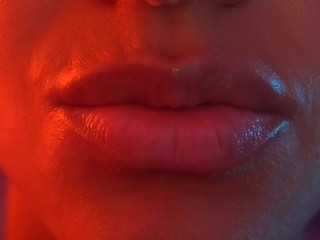 Asmr up close kisses