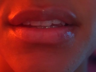 Asmr up close kisses