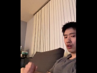 Ur Needy College Asian Boyfriend Begging and Moaning to Cum