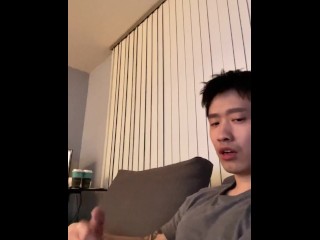 Ur Needy College Asian Boyfriend Begging and Moaning to Cum