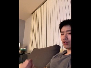 Ur Needy College Asian Boyfriend Begging and Moaning to Cum