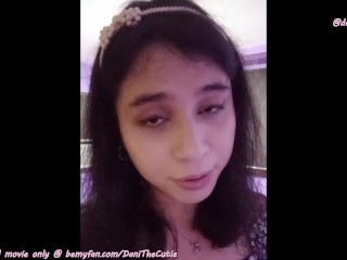 DaniTheCutie is your beautiful long distance girlfriend in this video call