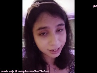 DaniTheCutie is your beautiful long distance girlfriend in this video call