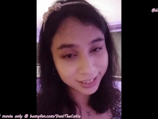 DaniTheCutie is your beautiful long distance girlfriend in this video call