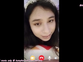 DaniTheCutie is your beautiful long distance girlfriend in this video call