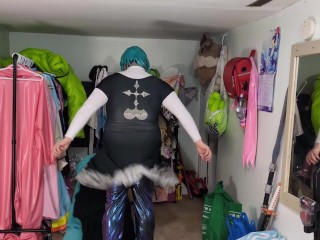 Plush Gardevoir Hoodie and PVC Layers, Breathplay, and Poke Ball Gag