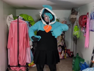 Plush Gardevoir Hoodie and PVC Layers, Breathplay, and Poke Ball Gag