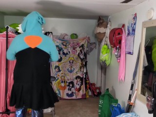 Plush Gardevoir Hoodie and PVC Layers, Breathplay, and Poke Ball Gag