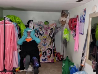 Plush Gardevoir Hoodie and PVC Layers, Breathplay, and Poke Ball Gag