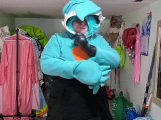 Plush Gardevoir Hoodie and PVC Layers, Breathplay, and Poke Ball Gag