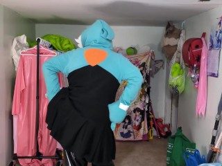 Plush Gardevoir Hoodie and PVC Layers, Breathplay, and Poke Ball Gag