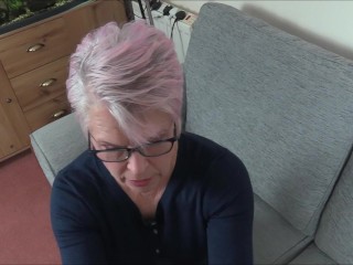 Grandmother GILF 60+ Gives BLOWJOB To Bad Student, Facial CUMSHOT At END!