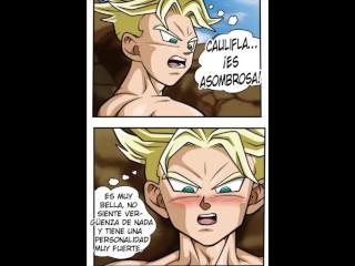 Caulifla monta la verga de trunks hasta que acaba dentro de su mojado coño - DBZ Hentai