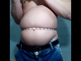 Now I inflate my balloon from the top (stomach) and from the bottom (bladder)🎈🎈 More -- on my OF💥