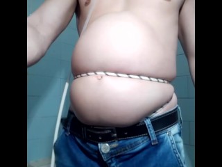 Now I inflate my balloon from the top (stomach) and from the bottom (bladder)🎈🎈 More -- on my OF💥