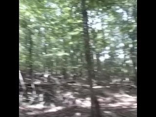 Shaking my FAT BLACK COCK until it gets ROCK HARD while HIKING in PUBLIC