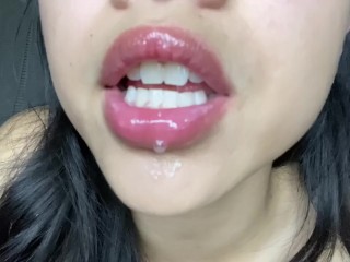 Ahegao Cumdoll Begs Daddy For Milk In Her Mouth