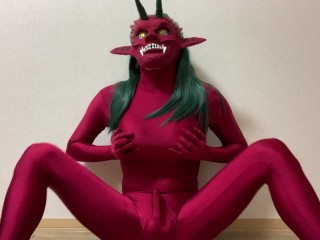 Futanari Red Demon Masturbation Part1