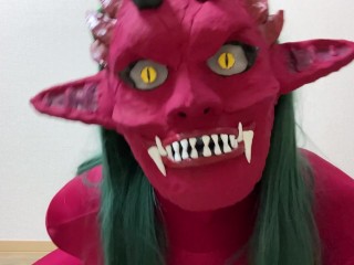 Futanari Red Demon Masturbation Part1